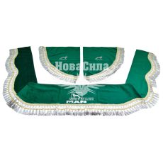 Шторка лобового і бокових вікон MAN зелена (Україна) (ламбрекен)