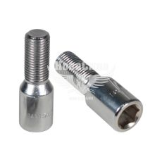 Болт колеса уни. 14x1,5x28 хром внутр. шестигранник L-12 (Walline)