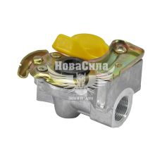 Кран повітряний М22х1,5мм. жовт. з клапаном (HICO)