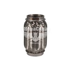 Гофра глушника 45х120мм. 3-х шарова Interlock, (Walline) (короткий фланець)