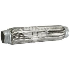 Гофра глушителя 50х320мм. 3-х слойная (Shikoo) (длинный фланец)