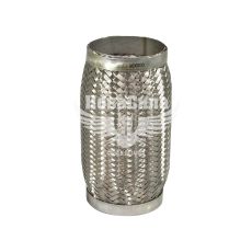 Гофра глушителя 90х200мм. 3-х слойная (EuroEx) (короткий фланец)