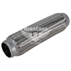 Гофра глушника 50х280мм. 2-х шарова (CarLine) (довгий фланець)