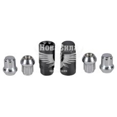 Гайка колеса (секретка) 10x1,25x25 хром конус закр. (Walline)