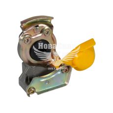 Кран повітряний М22х1,5мм. жовт. з клапаном (КНР)