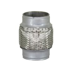 Гофра глушителя 55х100мм. 3-х слойная (CarLine) (длинный фланец)