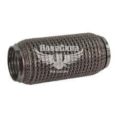 Гофра глушника 64х200мм. 3-х шарова Interlock, кольчуга (Walline) (короткий фланець)