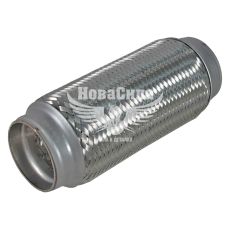 Гофра глушника 64х220мм. 3-х шарова (CarLine) (довгий фланець)