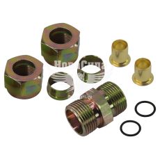 Соединитель аварийный трубки ПВХ прямой металл 15х15мм. (Skadi) разборной