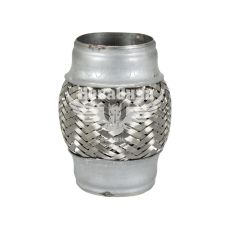 Гофра глушителя 50х100мм. 3-х слойная (Shikoo) (длинный фланец)