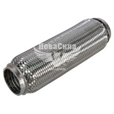 Гофра глушника 50х250мм. 3-х шарова Interlock (CarLine) (короткий фланець)