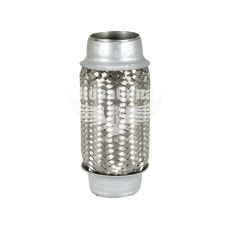 Гофра глушника 45х150мм. 3-х шарова (Shikoo) (довгий фланець)