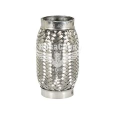 Гофра глушителя 45х120мм. 3-х слойная Interlock, (Shikoo) (короткий фланец)