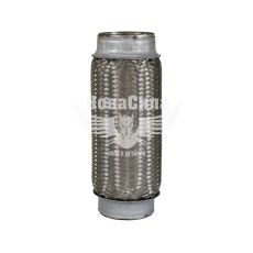 Гофра глушника 64х220мм. 3-х шарова (Shikoo) (довгий фланець)