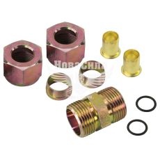 Соединитель аварийный трубки ПВХ прямой металл 16х16мм. (Skadi) разборной