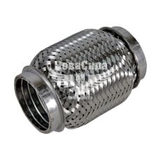 Гофра глушника 45х100мм. 3-х шарова Interlock (CarLine) (короткий фланець)