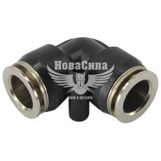 Соединитель аварийный трубки ПВХ Г-образный пластик+метал 12х12мм. (Skadi)