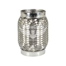 Гофра глушника 64х120мм. 3-х шарова Interlock, (Shikoo) (короткий фланець)