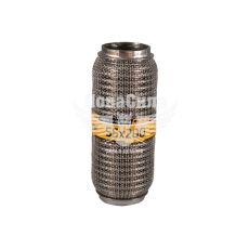 Гофра глушителя 55х200мм. 3-х слойная Interlock, кольчуга (Walline) (короткий фланец)