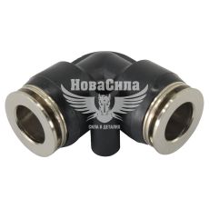 Соединитель аварийный трубки ПВХ Г-образный пластик+метал 10х10мм. (Skadi)