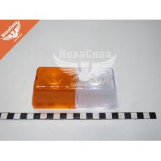 Скло ліхтаря габариту 80-МТЗ перед. (Руслан Комплект) (жовто/білие)