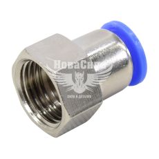 З'єднувач трубки ПВХ з внутр. різьбою прямий пластик 1/2х12мм. (Airkraft)