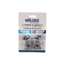 Клеми для акумулятора (Molder Tools) легкові, свинець 200гр. з металевою планкою