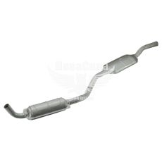 Глушитель (резонатор) средний 2106 (ТМК) (с 2 бачками.)