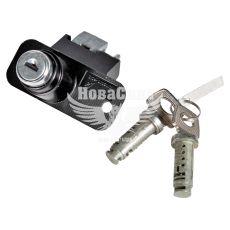 Замок багажника + личинки 2108-09 (ДААЗ) (чорний)