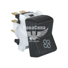 Кнопка (переключатель) печки 6-конт. 2105-07 (Skadi) ЗИЛ, Камаз (белый корпус)