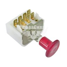 Кнопка (вмикач) аварійки 24В (старий взірець, з релюшкою) КАМАЗ