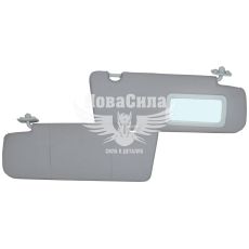 Козирьок сонцезахисту (щиток) 2170-Пріора жорсткий (СНД) (з дзеркалом)