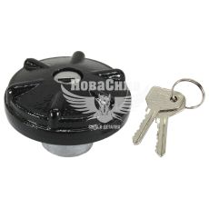 Крышка б-бака 2101-07 на ключ метал. (Skadi) (черная)