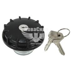 Кришка б-бака 2108-099 на ключ метал. (Україна) (чорна)