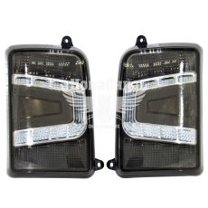 Фонарь 21213-Н.Тайга зад. лев.+прав. тюнинг черные (ТюнАвто)