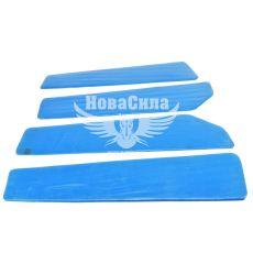 Накладки на обшивку дверок салона декоративні сині Тюнінг 2109