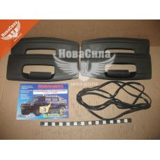 Обліцовка ручки 2101-06 зовн. двері (InterPlast) (пластм. чорні)