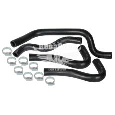 Патрубок пічки 3302-Газель к-т. 4шт. діам.18 (Luzar) EPDM з хомут.