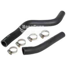 Патрубок печки 2110 к-т. 2шт. к03г.в. (АТ) (с хомутами)