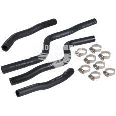 Патрубок пічки 2123-Н.Шевроле к-т. 4шт. (АТ) (з хомутами)