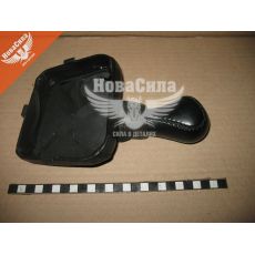 Ручка КПП+пильник 2113-15 з рамкою (Azard) (нат. кожа чорна)