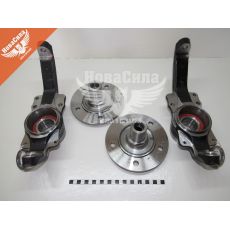 Ступиця тюнінг 2121-Нива перед. в зб. (ВолгаСервис) (шир. підш. + цапфа)