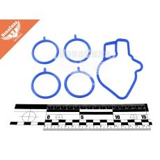 Уплотнитель коллектора 2112 впуск под механическую педаль (СНГ) силикон синие