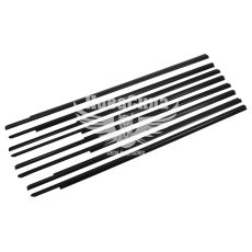 Ущільнювач 2105-07 скла бок. дверки низ. пластм. (Rutex) (бархотка)