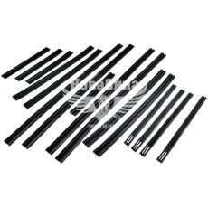 Ущільнювач 2101-06 скла бок. дверки низ. резин. (БРТИ) (бархотка)