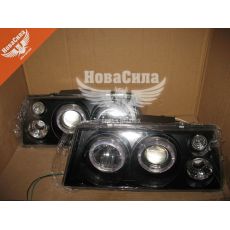 Фара передняя 2108-099 Тюнинг лев. + прав. черн. (Турция)