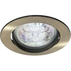 Світильник вбудований Feron DL308 поворотний під лампу G5.3 MR16, античне золото