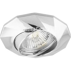 Світильник вбудований Feron DL6021 поворотний під лампу G5.3 MR16, хром