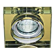 Світильник вбудований Feron 8180-2 квадратний під лампу G5.3 MR16, жовтий