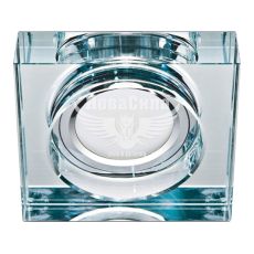 Світильник вбудований Feron 8180-2 квадратний під лампу G5.3 MR16, прозорий